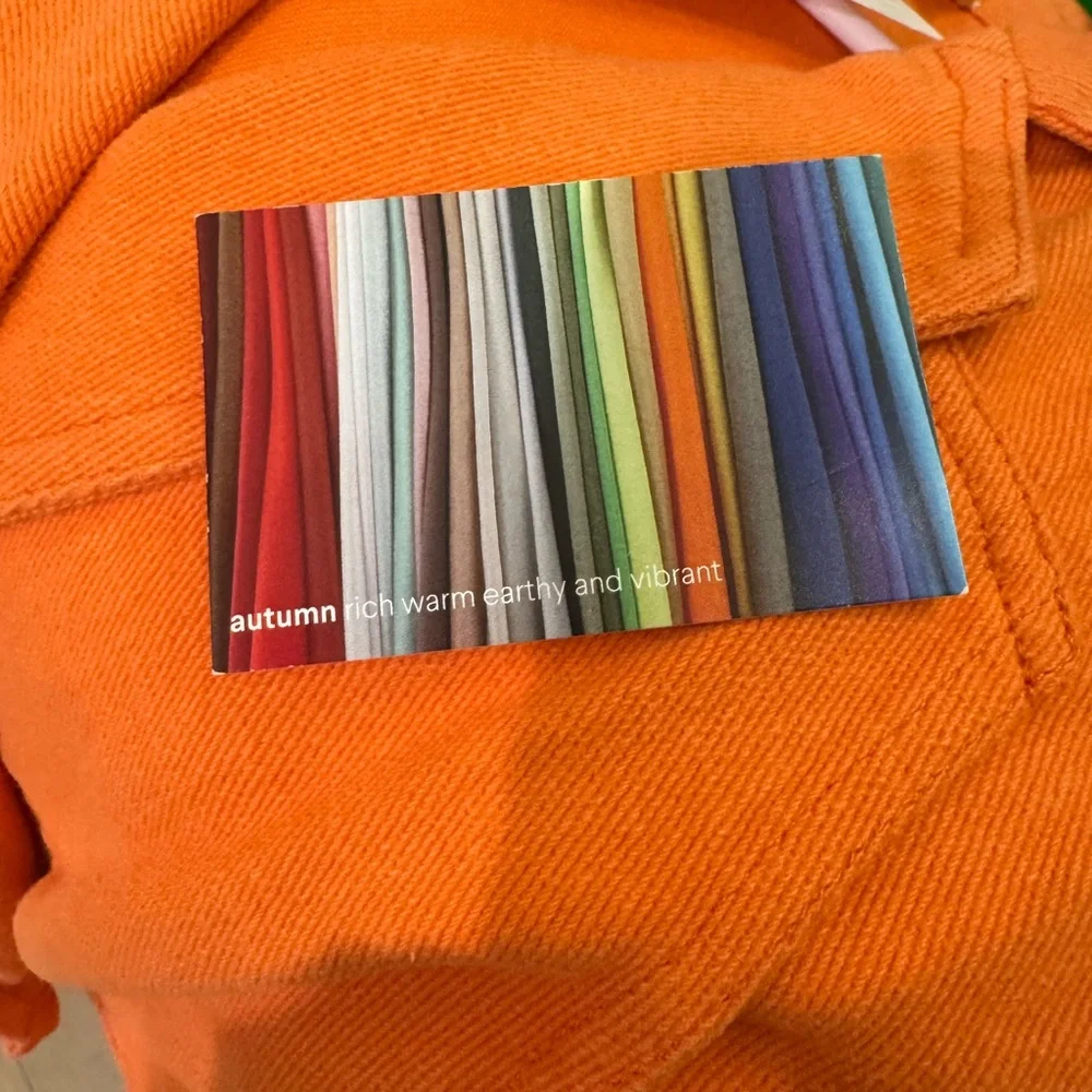 Vibrant Orange Wrap Jumpsuit - Picture 5 of 5